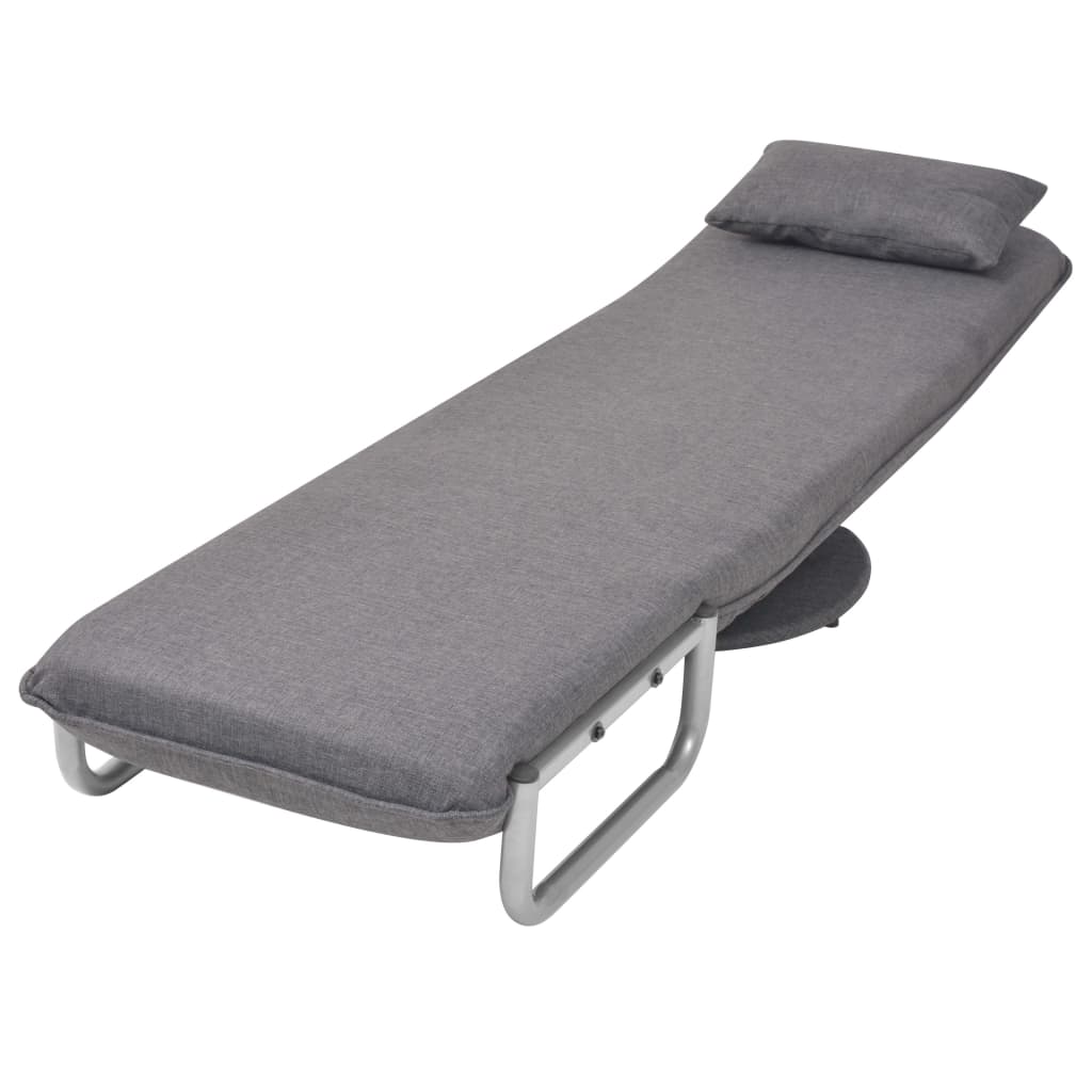 Swivel Chair and Sofa Bed Dark Grey Fabric