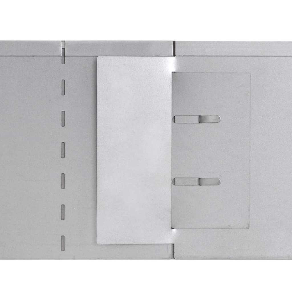 Lawn Fence 10 pcs Galvanised Steel 100x20 cm