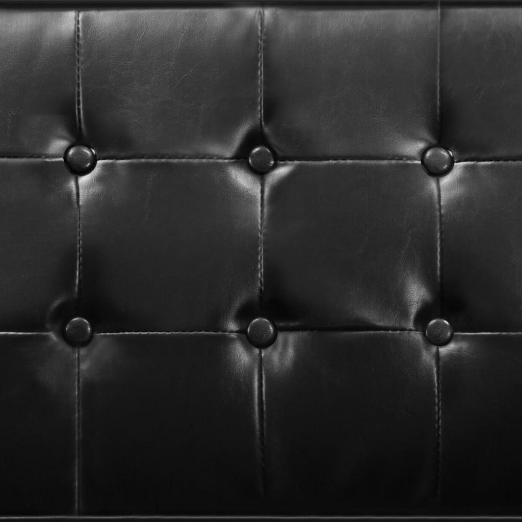 Armchair Black Faux Leather