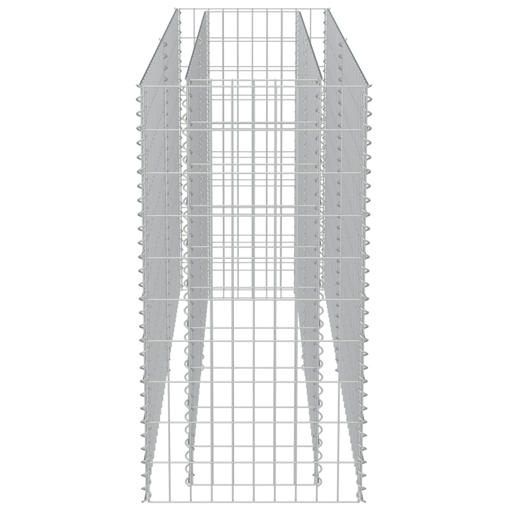 Gabion Raised Bed Galvanised Steel 180x50x100 cm