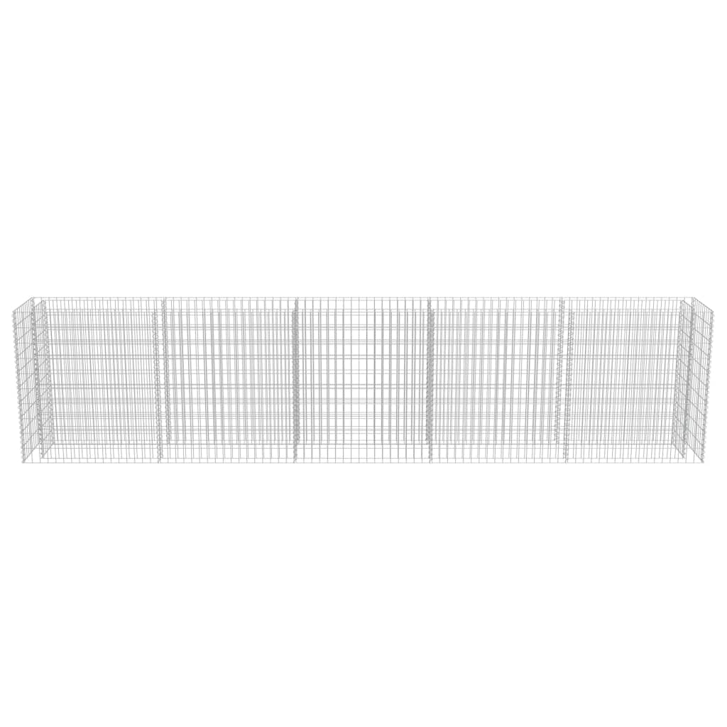 Gabion Raised Bed Galvanised Steel 450x50x100 cm