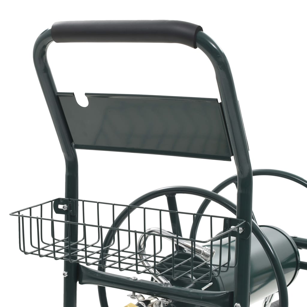 Garden Hose Trolley with 1/2" Hose Connector 75 m Steel