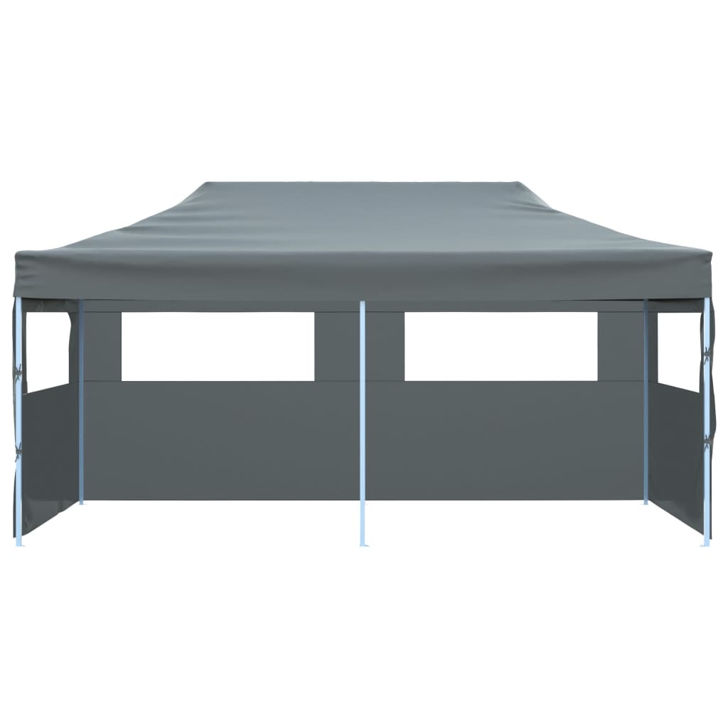Folding Pop-up Partytent with Sidewalls 3x6 m Anthracite