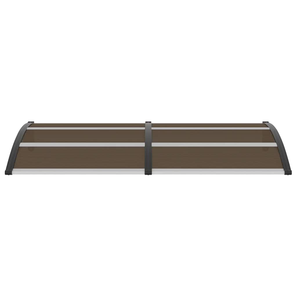 Door Canopy Black 200x100 cm PC