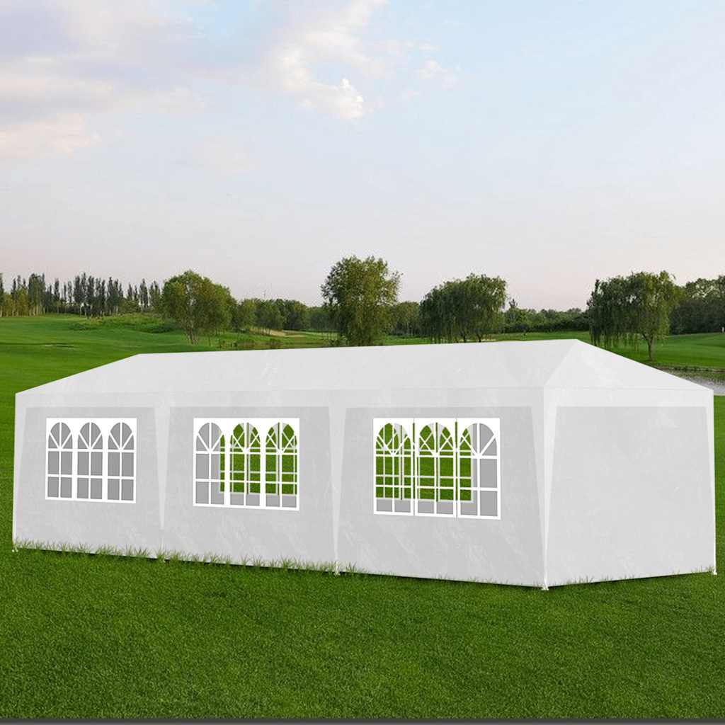 vidaXL Party Tent 3x9 m White