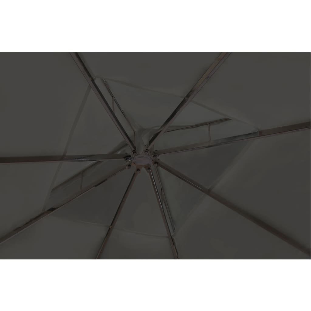 Poly Rattan Gazebo with Dark Grey Roof 3 x 3 m