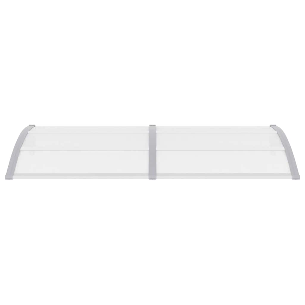 Door Canopy Grey and Transparent 200x75 cm PC