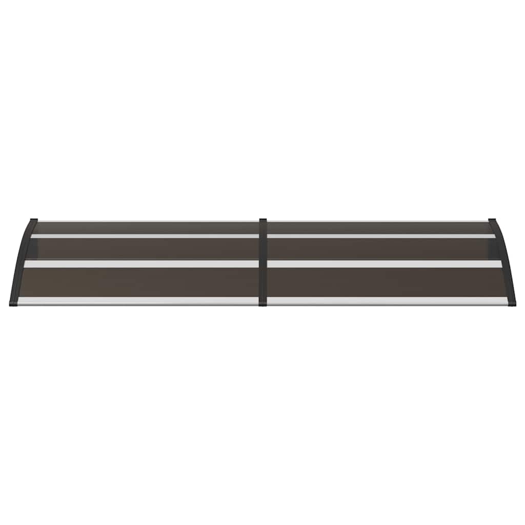 Door Canopy Black 200x75 cm PC
