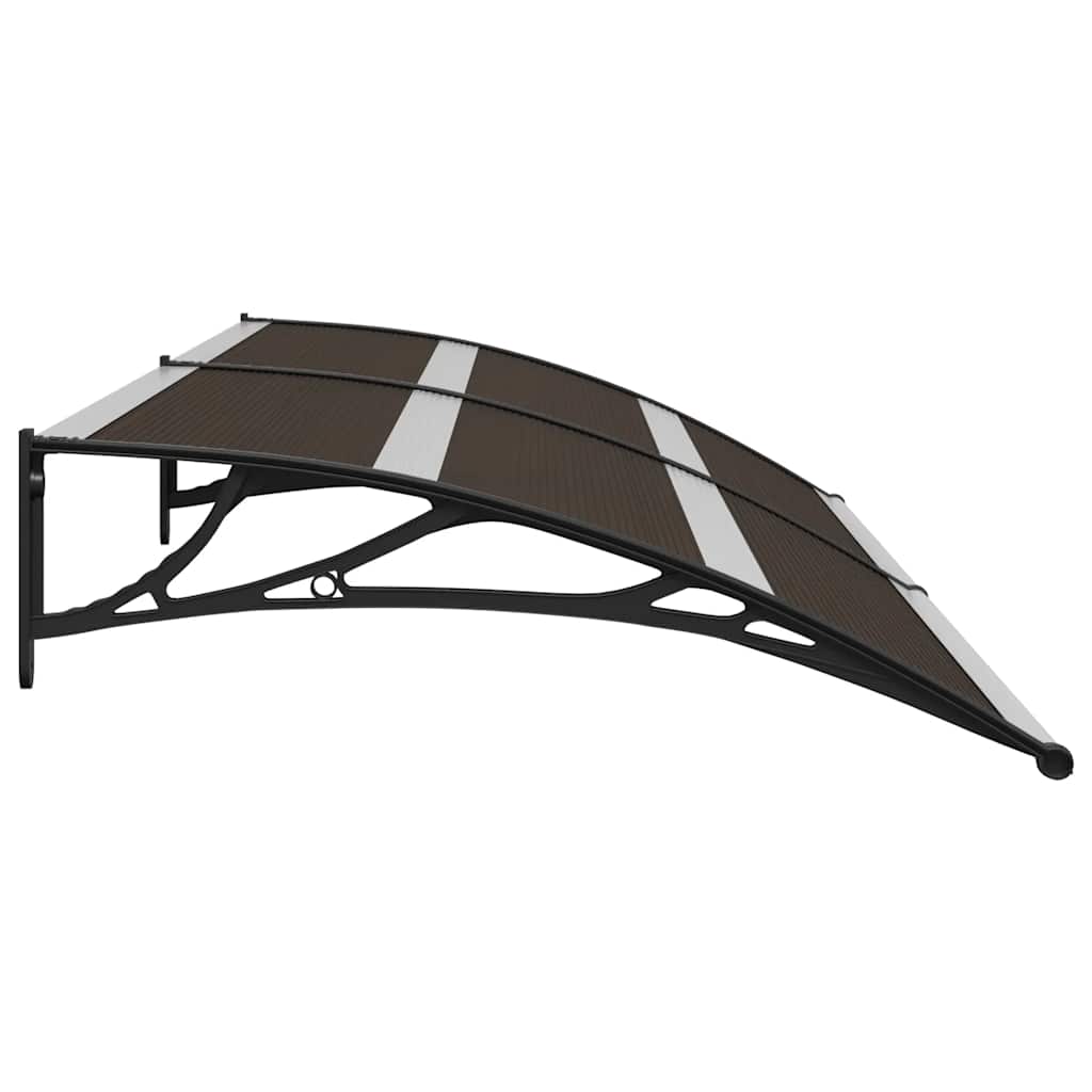 Door Canopy Black 240x75 cm PC
