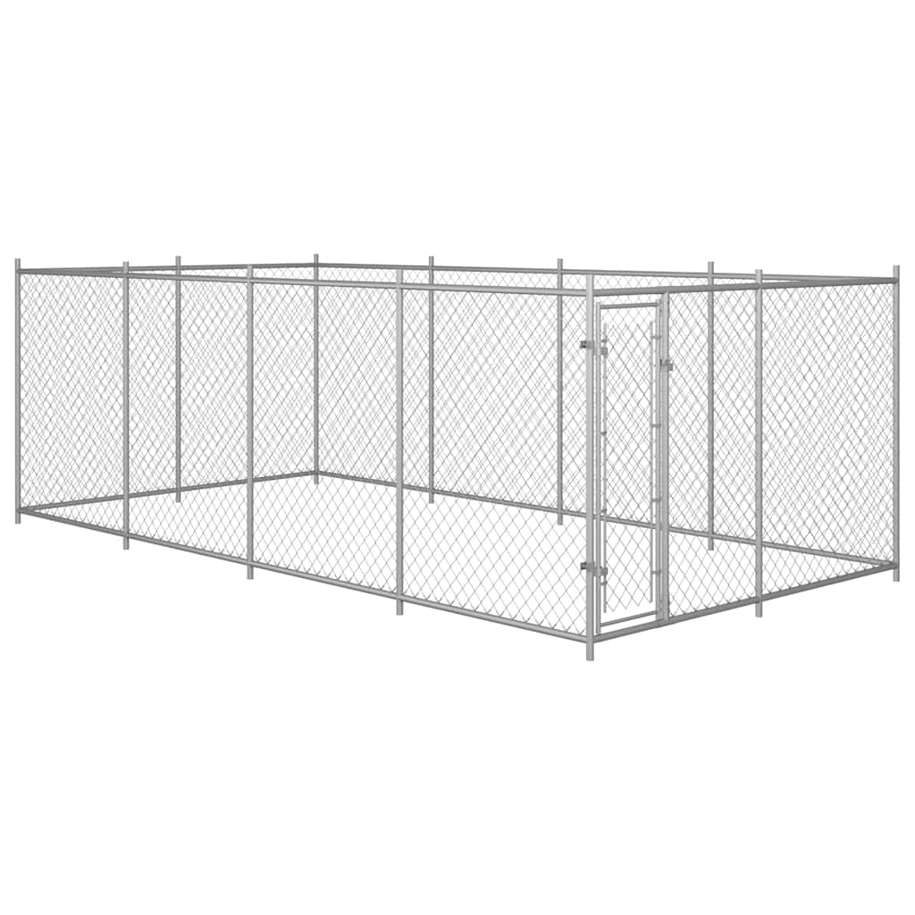 Outdoor Dog Kennel 7.6x3.8x1.9 m