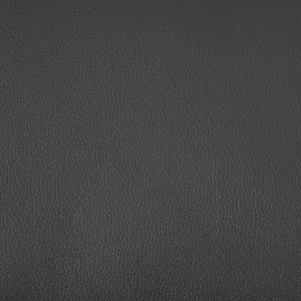 Cube Armchair Grey Faux Leather