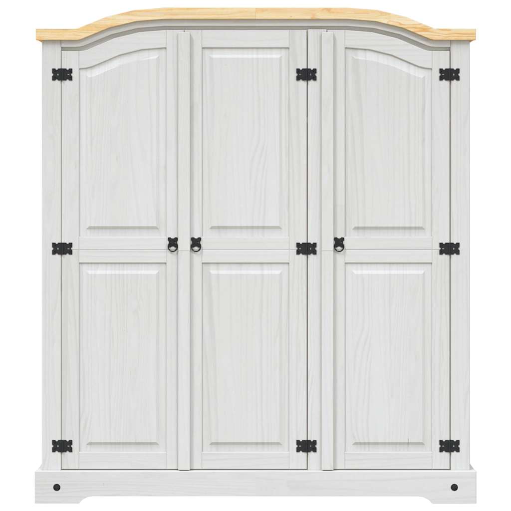 Wardrobe Mexican Pine Corona Range 3 Doors White