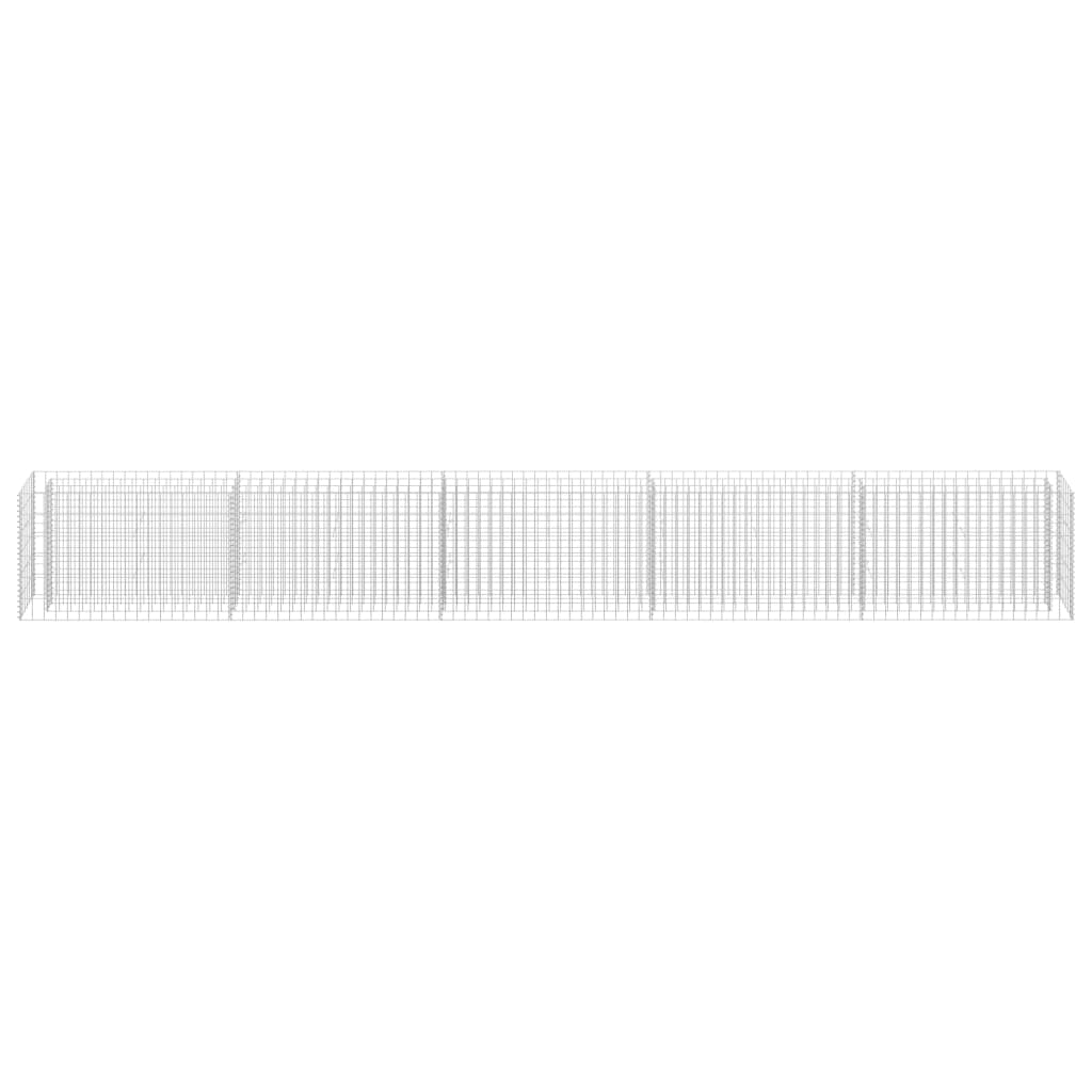 Gabion Raised Bed Galvanised Steel 450x30x60 cm
