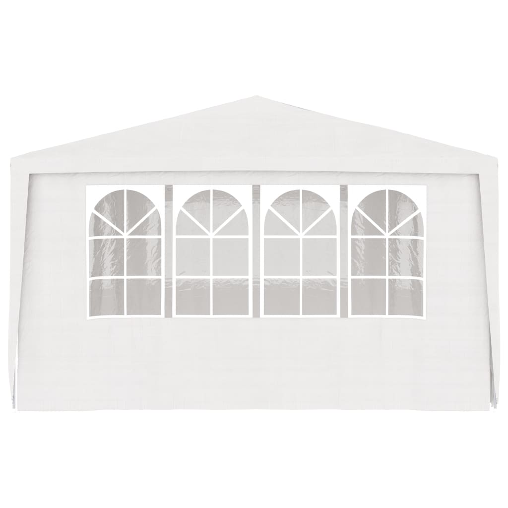 Professional Party Tent with Side Walls 4x6 m White 90 g/m²