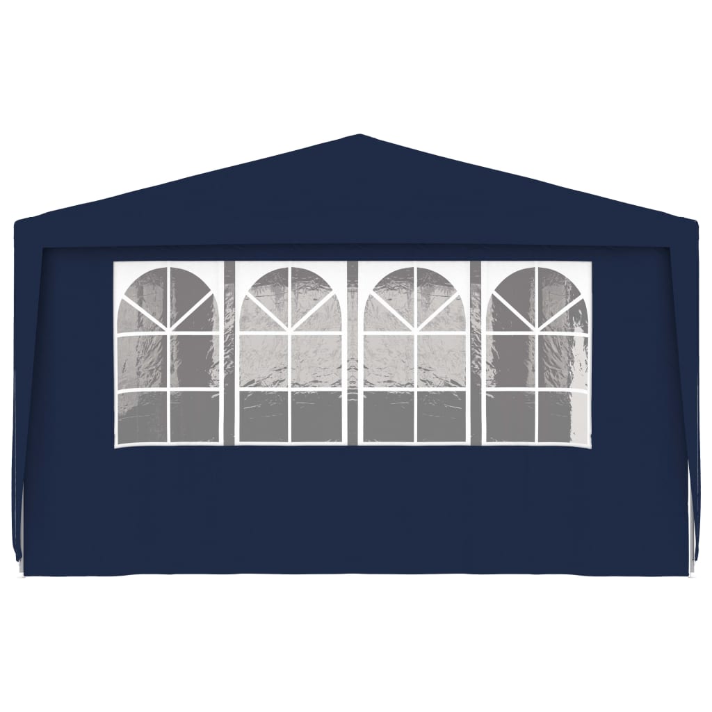 Professional Party Tent with Side Walls 4x9 m Blue 90 g/m²