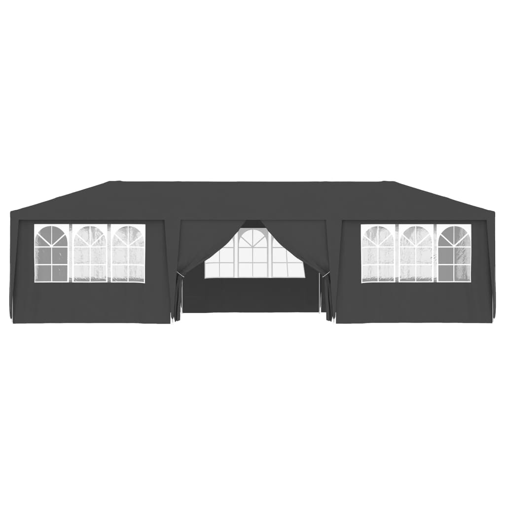 Professional Party Tent with Side Walls 4x9 m Anthracite 90 g/m²