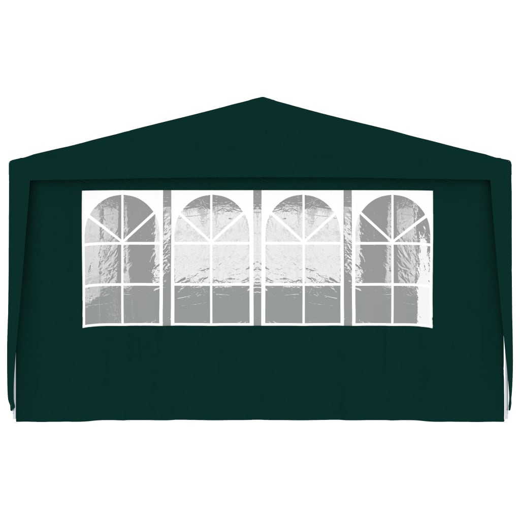 Professional Party Tent with Side Walls 4x9 m Green 90 g/m²