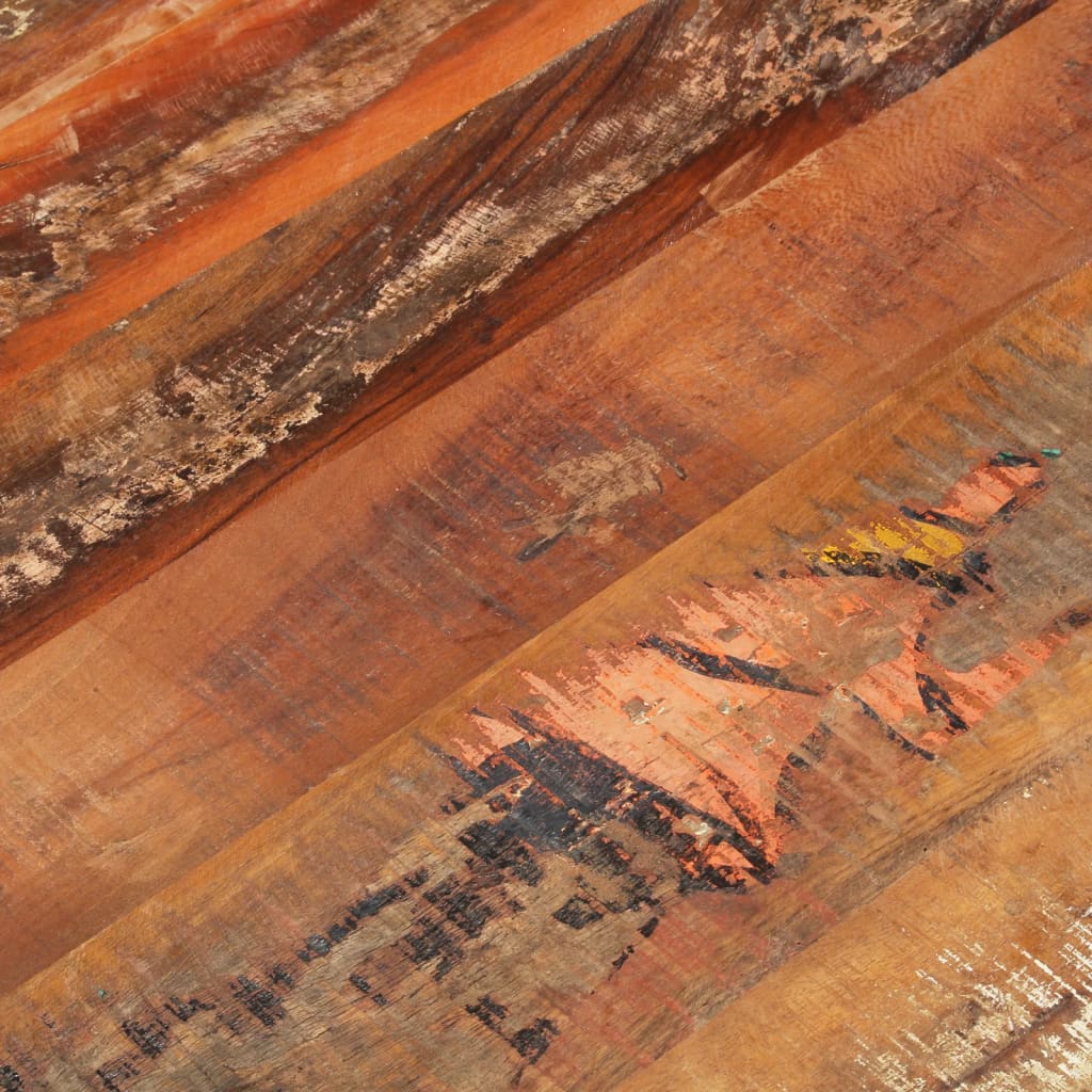 Rectangular Table Top 70x90 cm 15-16 mm Solid Wood Reclaimed