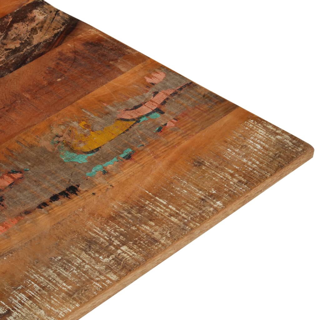 Rectangular Table Top 70x90 cm 15-16 mm Solid Wood Reclaimed