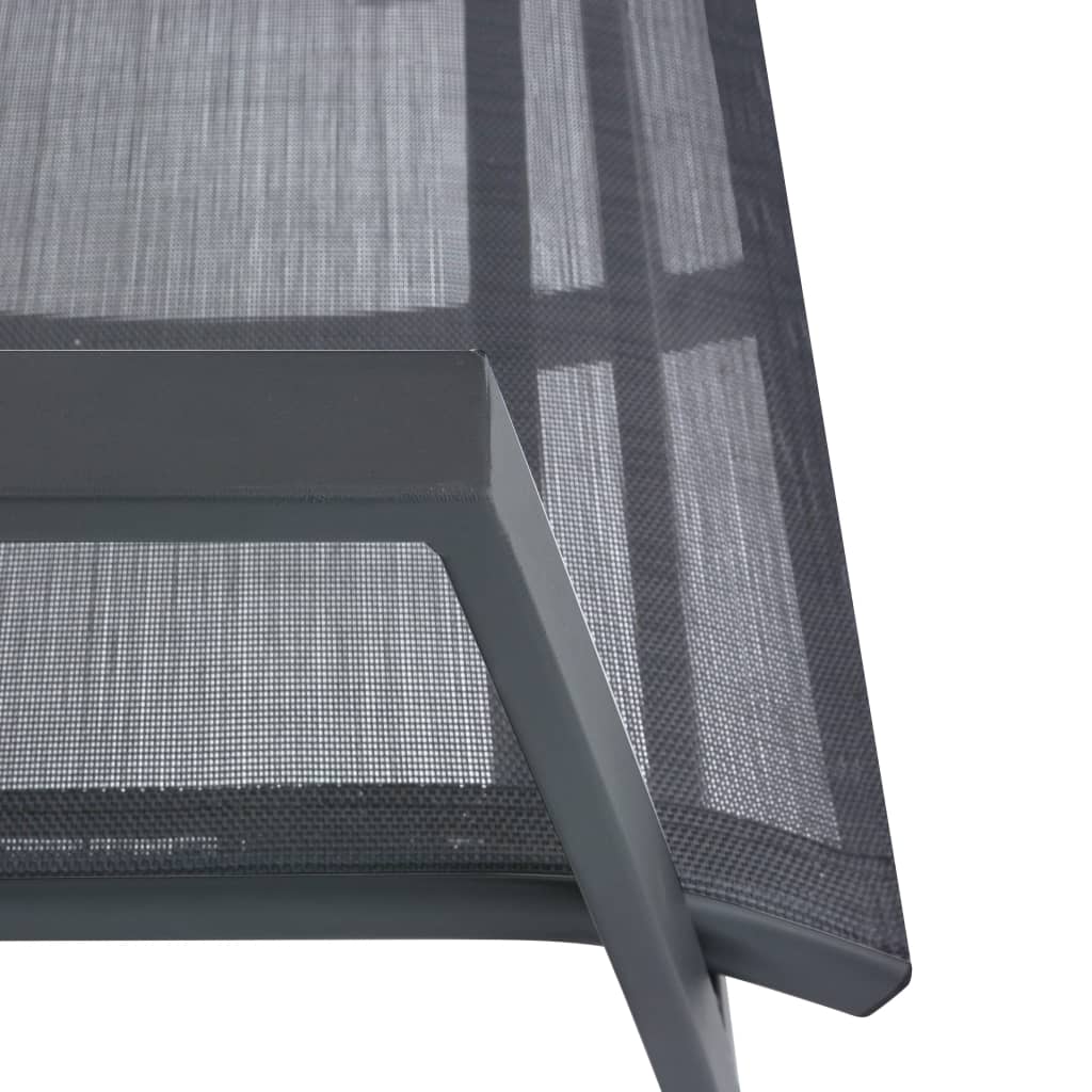 Garden Rocking Chairs 2 pcs Textilene Dark Grey