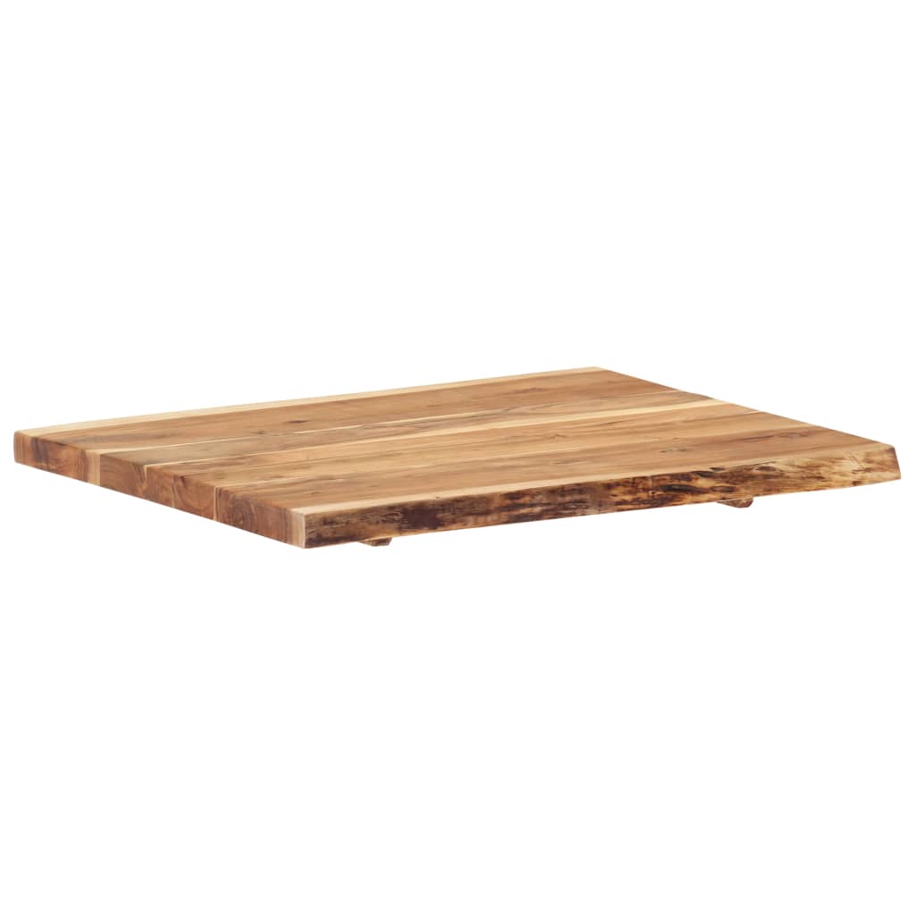 Table Top Solid Acacia Wood 80x(50-60)x3.8 cm