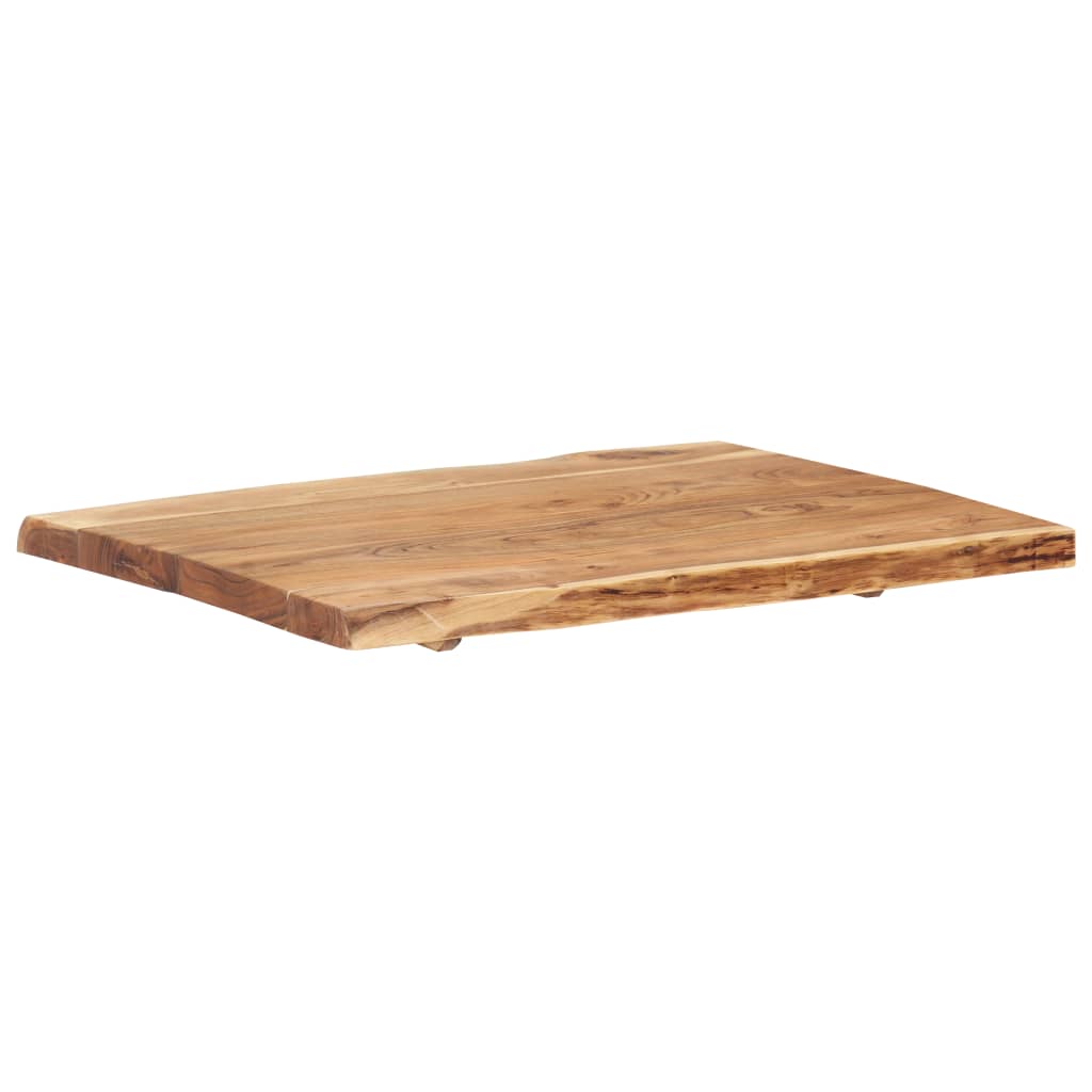 Table Top Solid Acacia Wood 80x(50-60)x3.8 cm