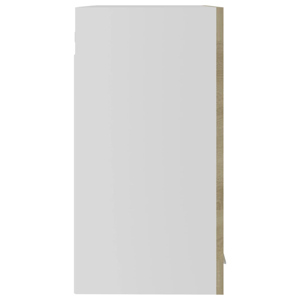 Hanging Glass Cabinet Lyon Sonoma Oak  60x31x60 cm Engineered Wood