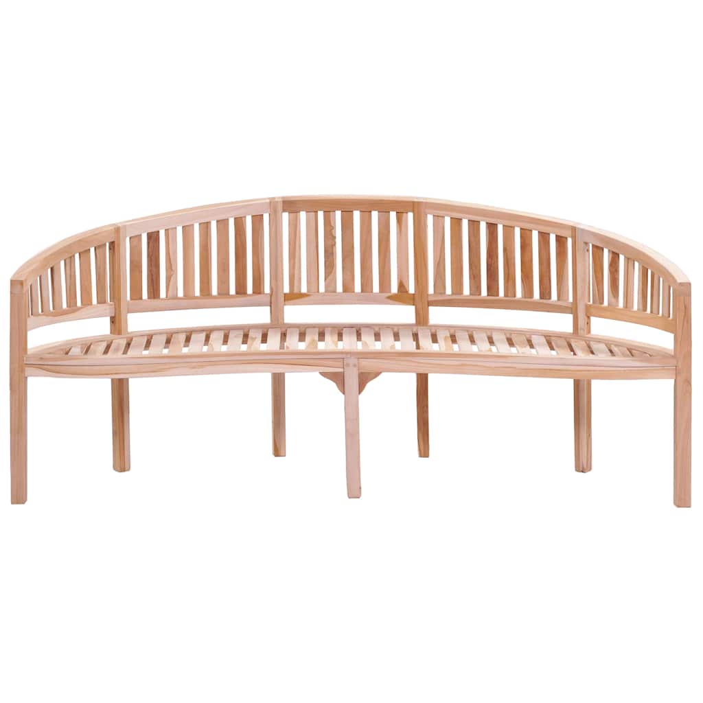 Banana Bench 200 cm Solid Teak Wood