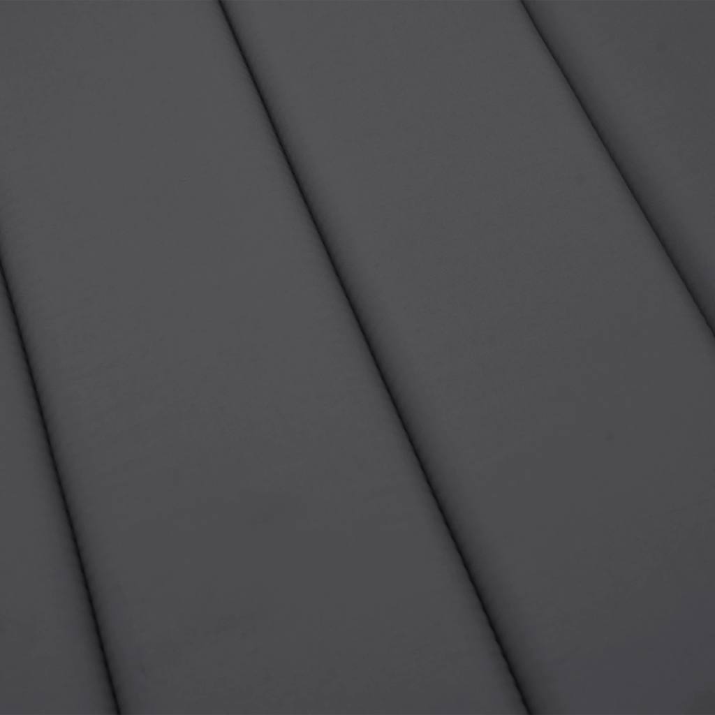 Sun Lounger Cushion Anthracite 186x58x4cm Oxford Fabric