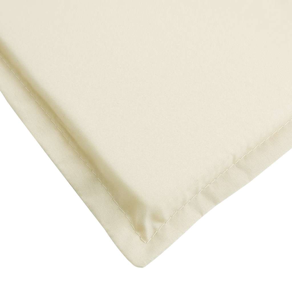 Sun Lounger Cushion Cream 186x58x4cm Oxford Fabric