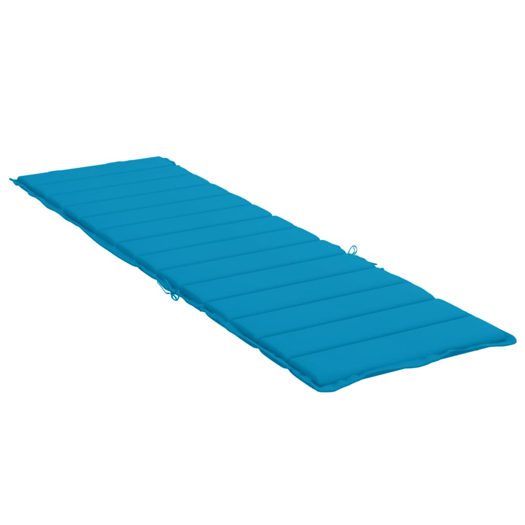 Sun Lounger Cushion Blue 200x50x3cm Oxford Fabric
