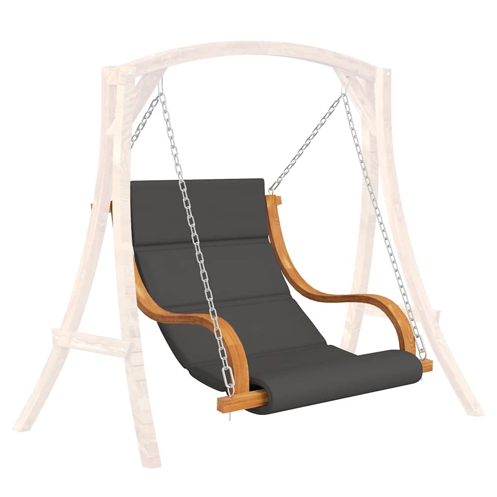 Swing Chair without Swing Frame with Cushion Solid Bent Wood