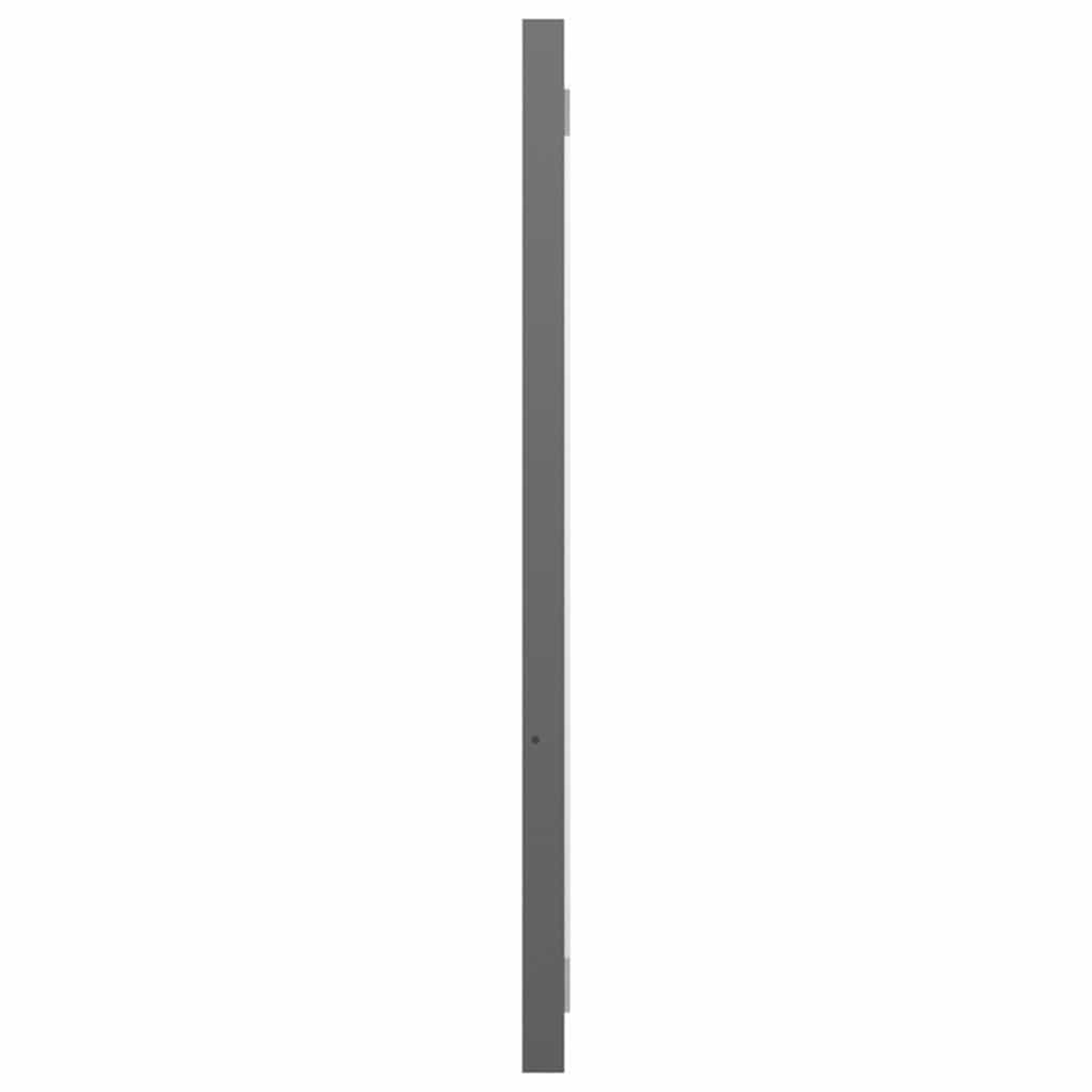 2 Piece Bathroom Furniture Set High Gloss Grey Engineered Wood