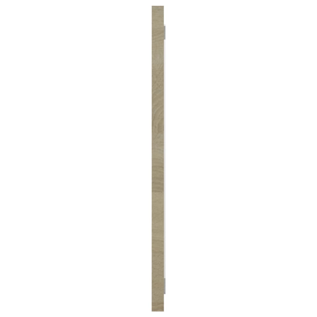 Bathroom Furniture Set White and Sonoma Oak Engineered Wood