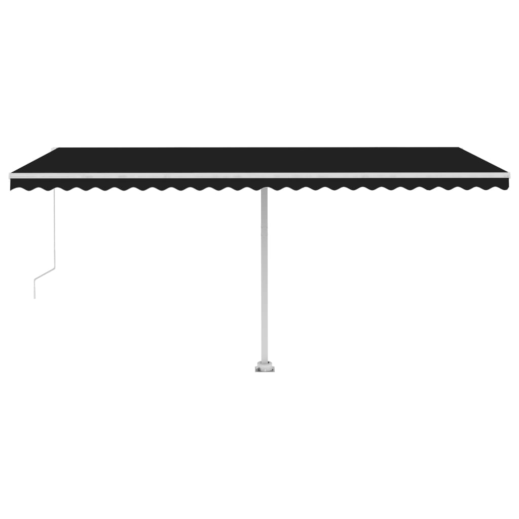 Freestanding Manual Retractable Awning 500x300 cm Anthracite
