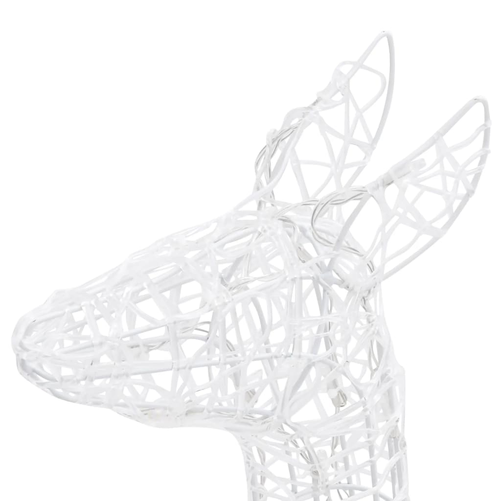 Acrylic Reindeer Family Christmas Decoration 160 LED Warm White