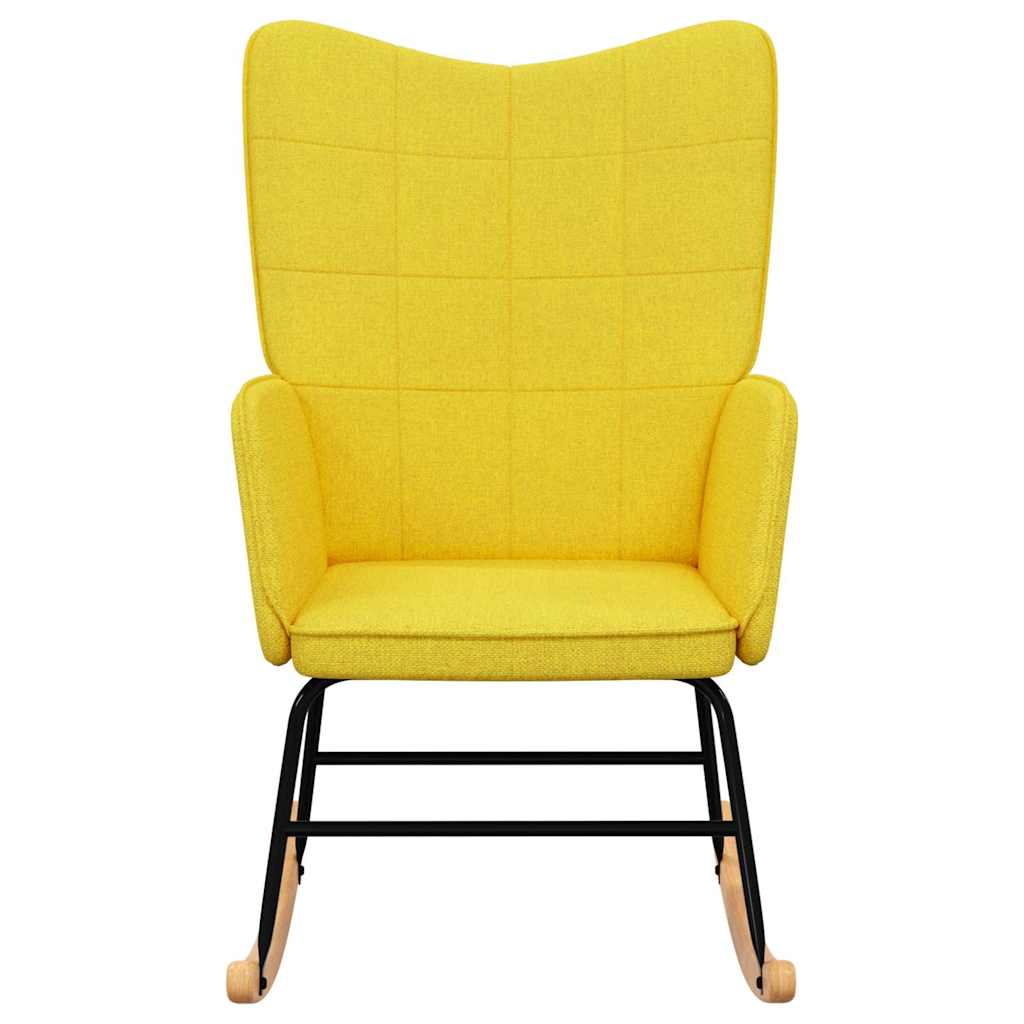Rocking Chair Mustard Yellow Fabric