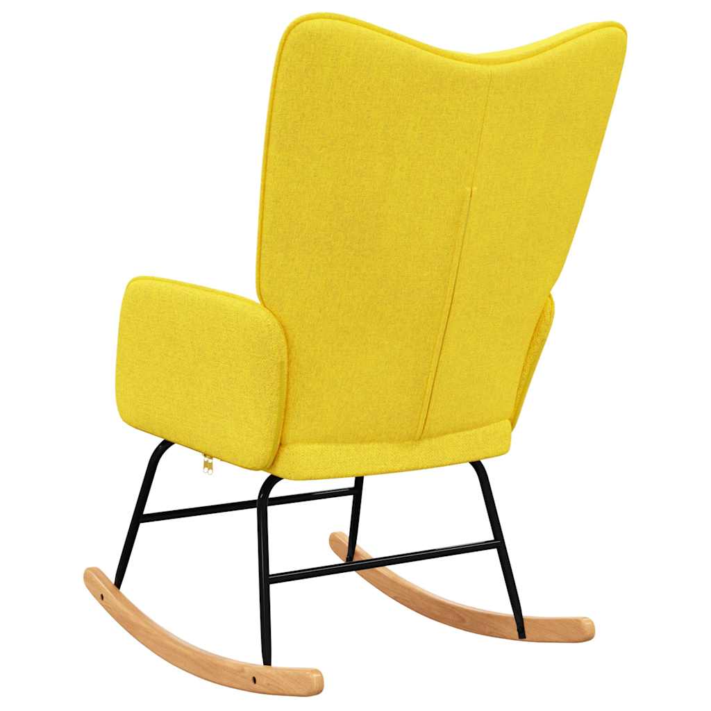 Rocking Chair Mustard Yellow Fabric