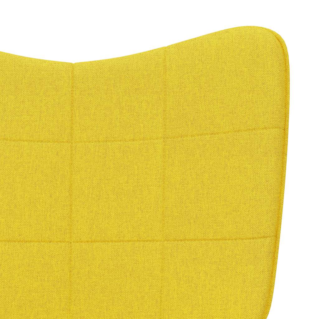 Rocking Chair Mustard Yellow Fabric