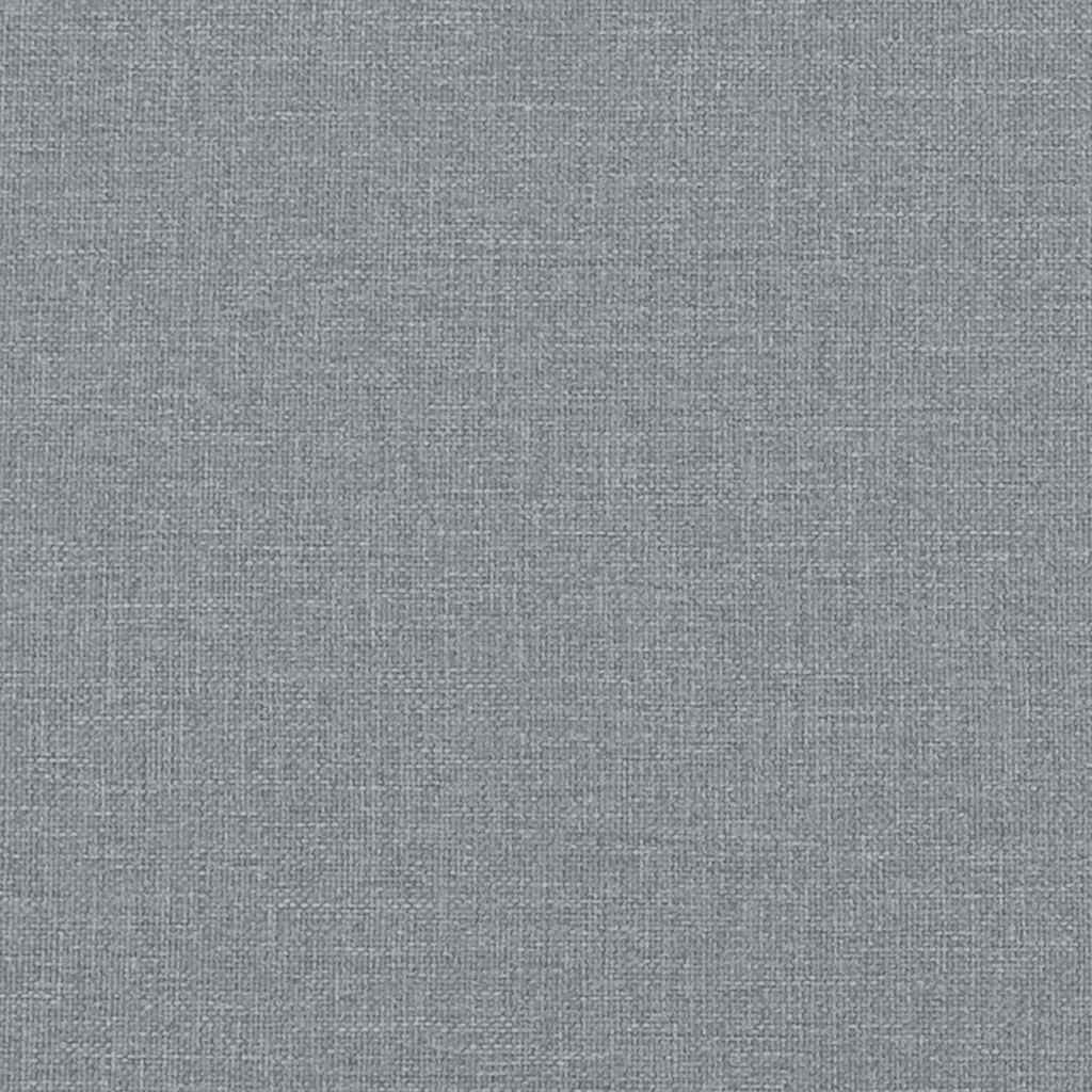 Rocking Chair with a Stool Light Grey Fabric
