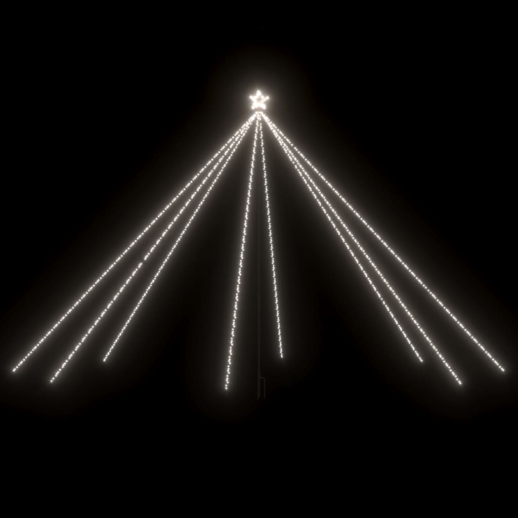 LED Christmas Tree Indoor Outdoor 800 LEDs Cold White 5 m