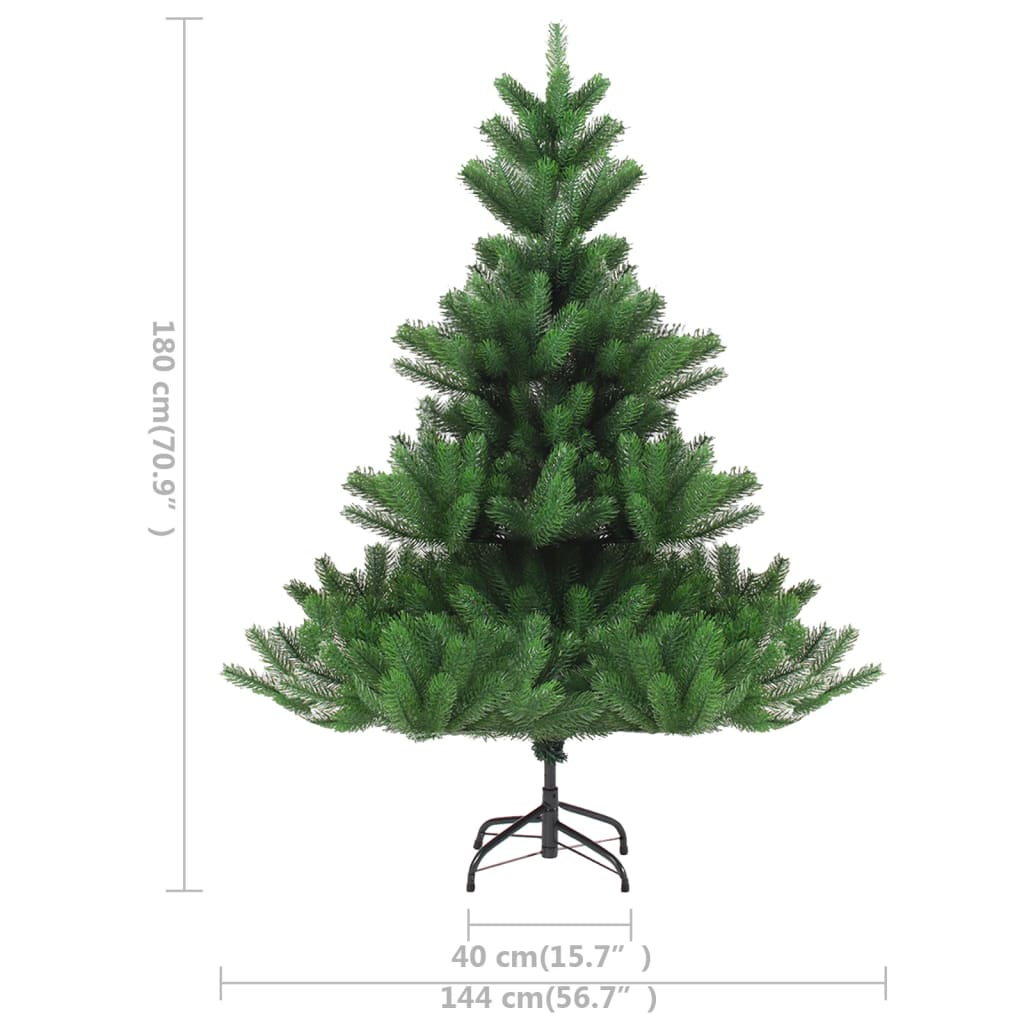 Nordmann Fir Artificial Pre-lit Christmas Tree Green 180 cm