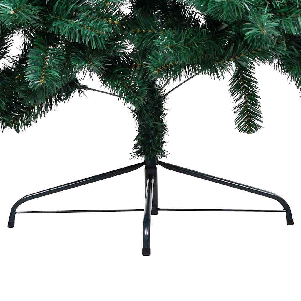Artificial Half Pre-lit Christmas Tree with Ball Set Green 240 cm