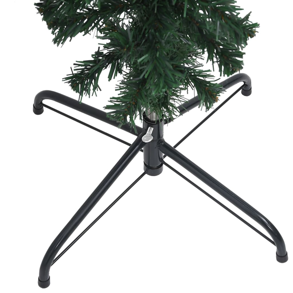 Upside-down Artificial Pre-lit Christmas Tree Green 240 cm