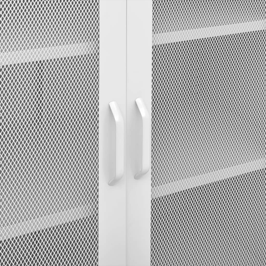 Storage Cabinet White 80x35x101.5 cm Steel