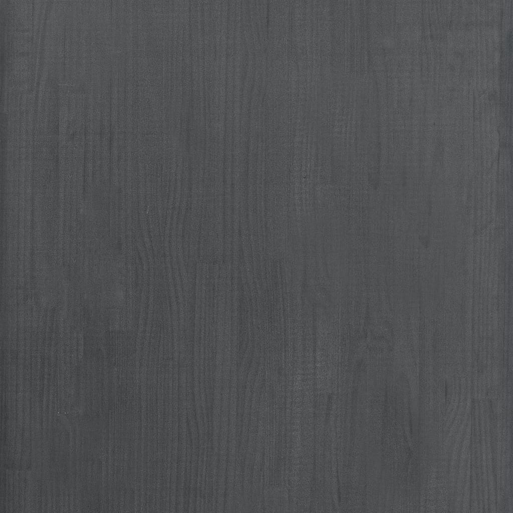 Storage Shelf Grey 60x30x105 cm Solid Pine Wood