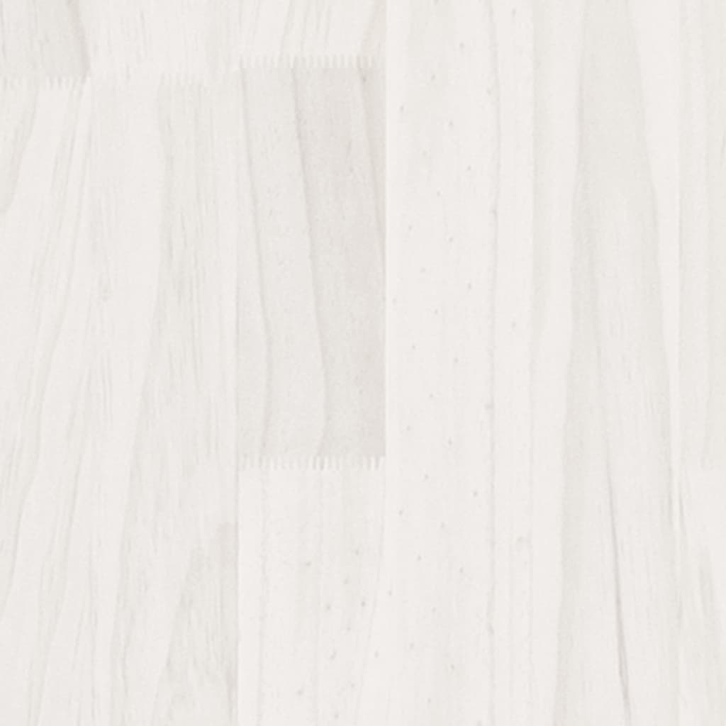 Storage Shelf White 60x30x210 cm Solid Wood Pine