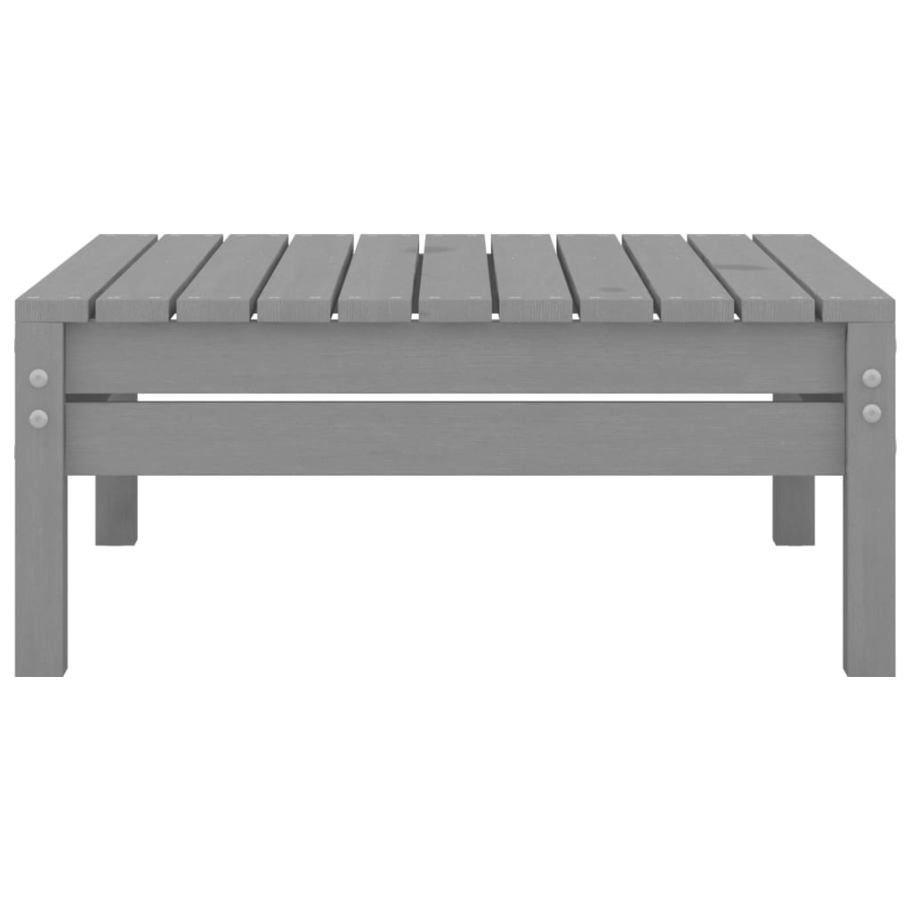 3 Piece Garden Lounge Set Solid Pinewood Grey