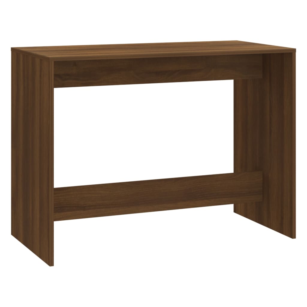 3 Piece Dining Set Brown Oak Engineered Wood