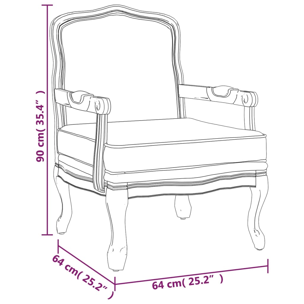 Sofa Chair64x64x90 cm Linen